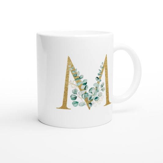 Letter M - Gold Mok - Beker