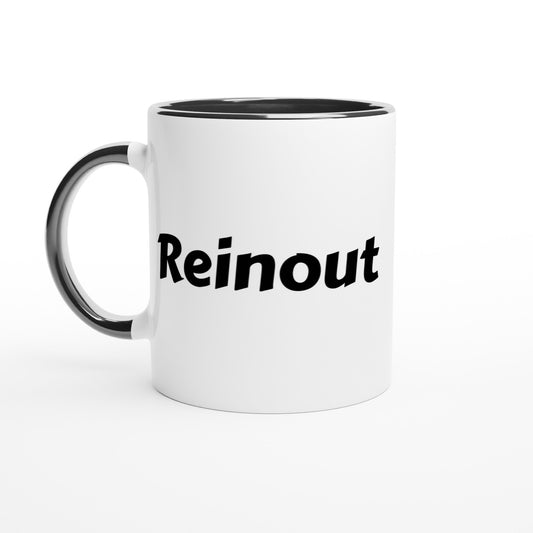 Reinout voornaam mok - beker - kado collega - verjaardag - persoonlijke naam collega - cadeau beker in verschillende kleuren!