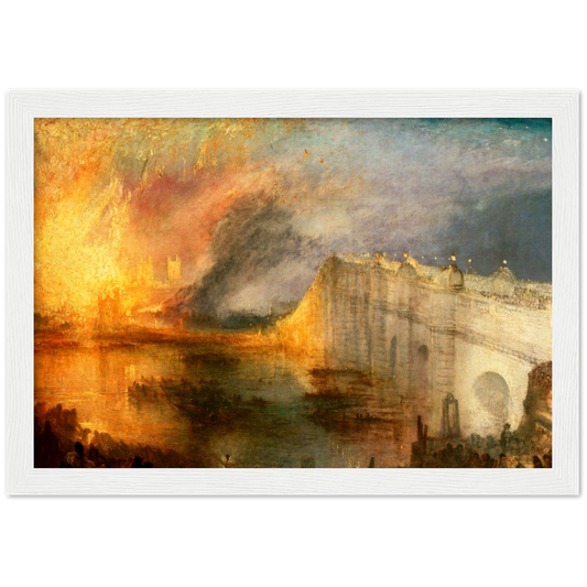 Houses; Lords and Commons - William Turner | poster | mat papier | houten lijst