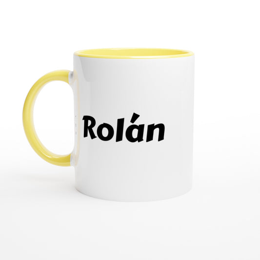 Rolán voornaam mok - beker - kado collega - verjaardag - persoonlijke naam collega - cadeau beker in verschillende kleuren!