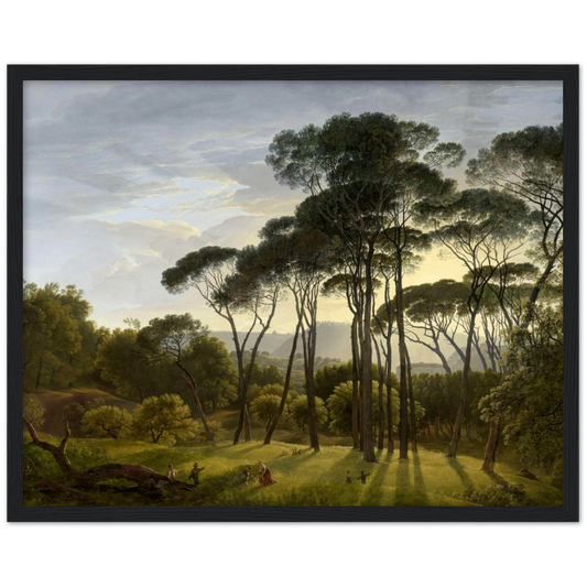 Italian landscape - Hendrik Voogd  | poster | mat papier | houten lijst