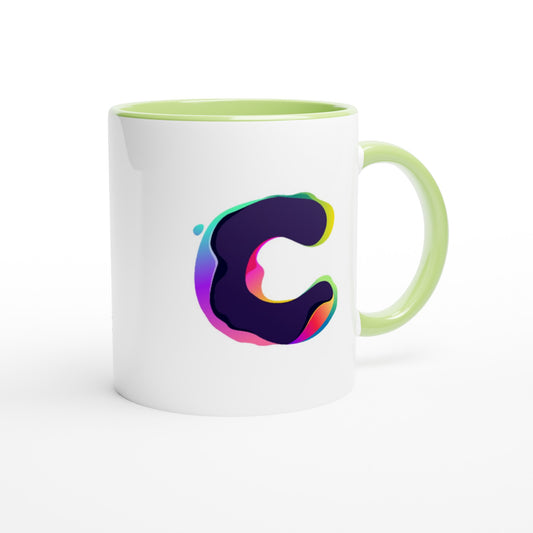 Letter C - Splashing Wave Mok | Meerdere kleuren!