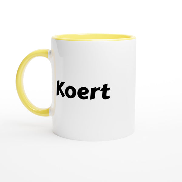 Koert naam cadeau mok - beker - kado collega - moederdag - verjaardag - persoonlijke voornaam mok werknemer - collega | Beker in verschillende kleuren!