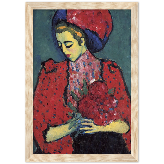 Pioenrozen - Alexej von Jawlensky | poster | mat papier | houten lijst