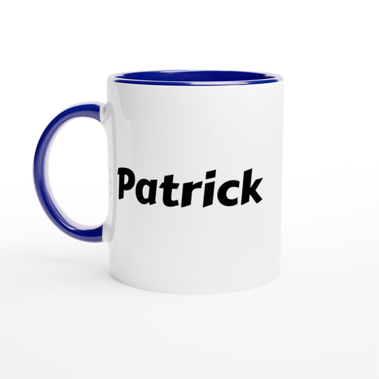 Patrick voornaam mok - beker - kado collega - verjaardag - persoonlijke naam collega - cadeau beker in verschillende kleuren!