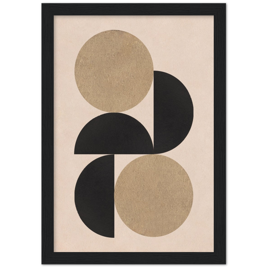 Eclips | poster | mat papier | houten lijst