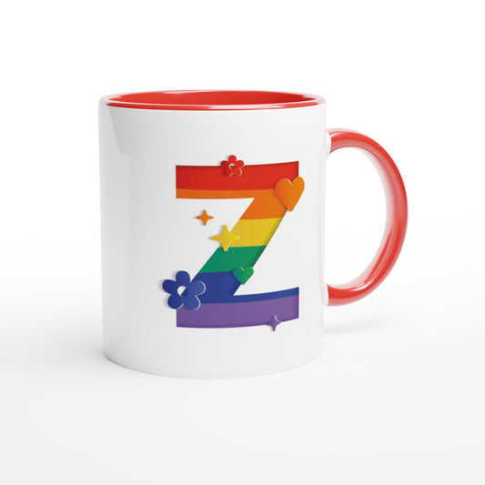 Letter Z - Regenboog Mok | Meerdere kleuren!