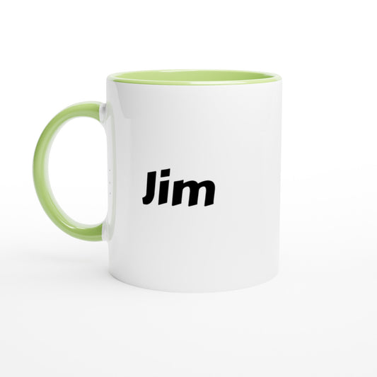 Jim naam cadeau mok - beker - kado collega - moederdag - verjaardag - persoonlijke voornaam mok werknemer - collega | Beker in verschillende kleuren!