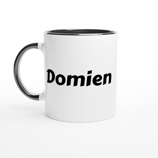Domien naam cadeau mok - beker - kado collega - moederdag - verjaardag - persoonlijke voornaam mok werknemer - collega | Beker in verschillende kleuren!