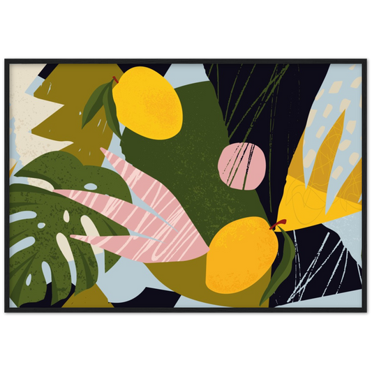 Mango landscape | poster | mat papier | houten lijst