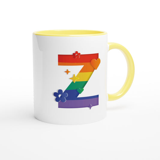 Letter Z - Regenboog Mok | Meerdere kleuren!