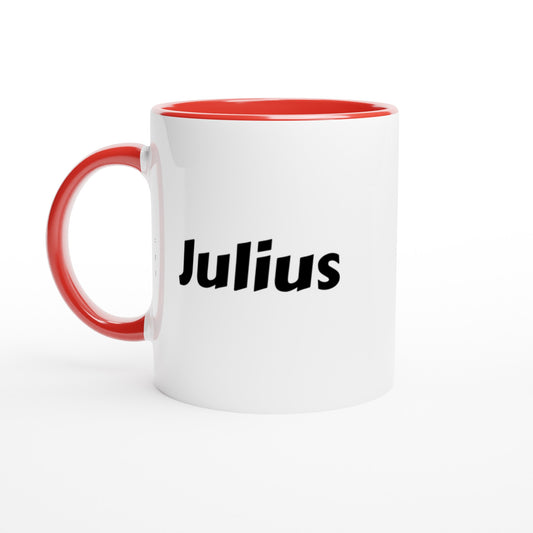 Julius naam cadeau mok - beker - kado collega - moederdag - verjaardag - persoonlijke voornaam mok werknemer - collega | Beker in verschillende kleuren!