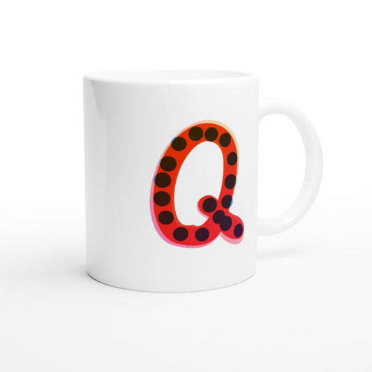 Letter Q - Stippen Mok - Beker