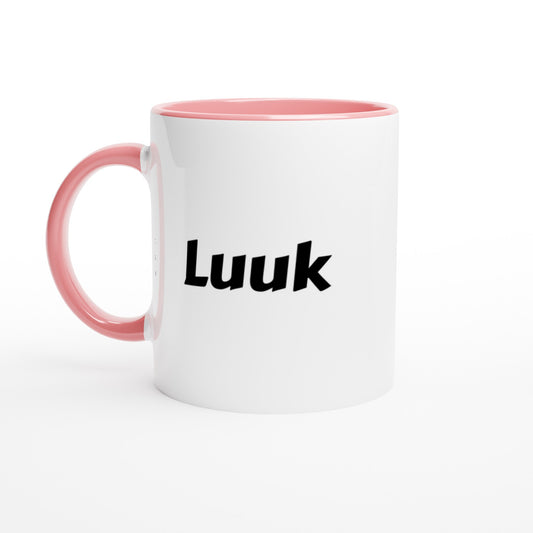 Luuk naam cadeau mok - beker - kado collega - moederdag - verjaardag - persoonlijke voornaam mok werknemer - collega | Beker in verschillende kleuren!