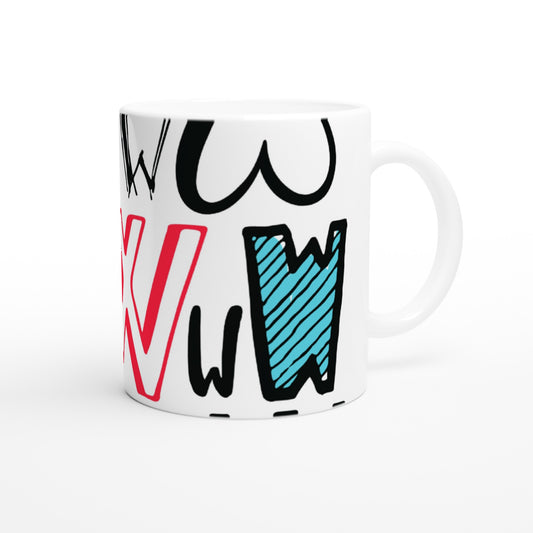 Letter W - W's all over Mok - Beker