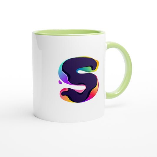 Letter S - Splashing Wave Mok | Meerdere kleuren!