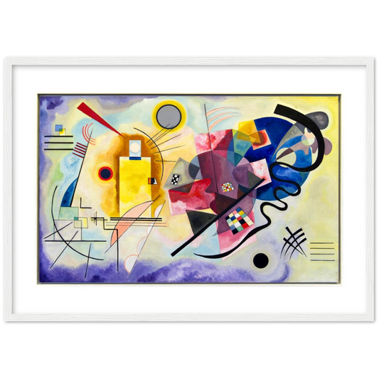 Jaune Rouge Bleu - Wassily Kandinsky | poster | mat papier | houten lijst