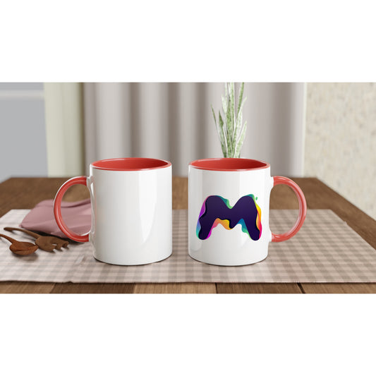 Letter M - Splashing Wave Mok | Meerdere kleuren!