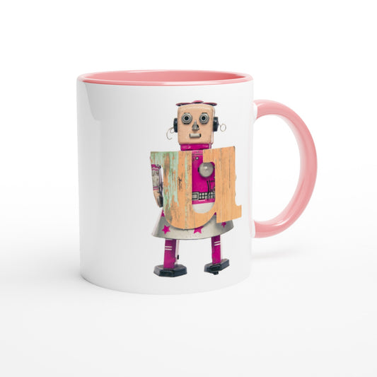 Letter u - Robot Mok | Meerdere kleuren!