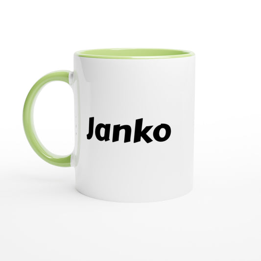Janko naam cadeau mok - beker - kado collega - moederdag - verjaardag - persoonlijke voornaam mok werknemer - collega | Beker in verschillende kleuren!