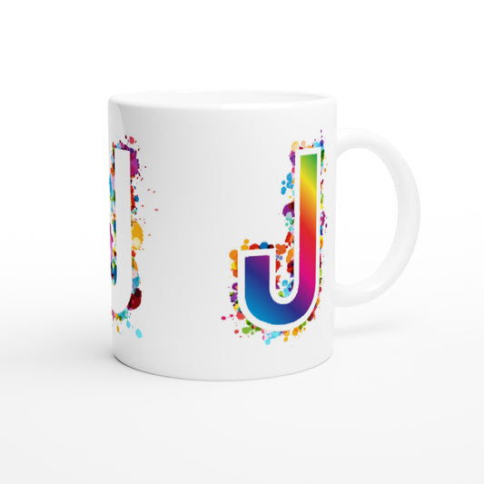Letter J - Disco Mok - Beker