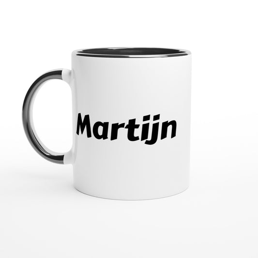 Martijn voornaam mok - beker - kado collega - verjaardag - persoonlijke naam collega - cadeau beker in verschillende kleuren!