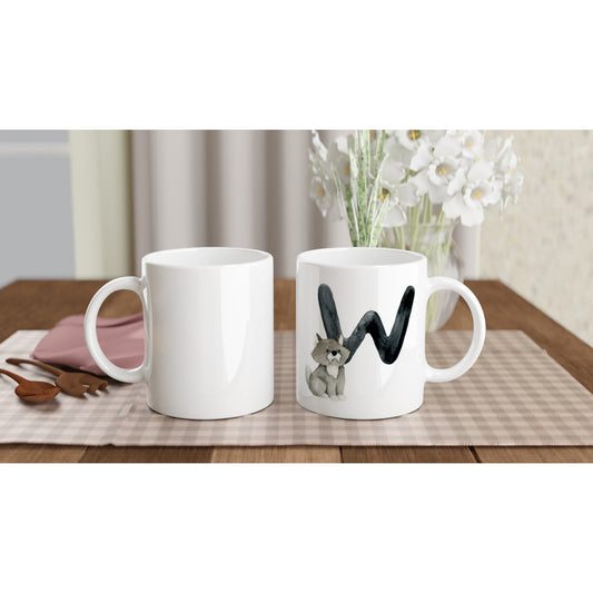 Letter W - Wolf Mok - Beker